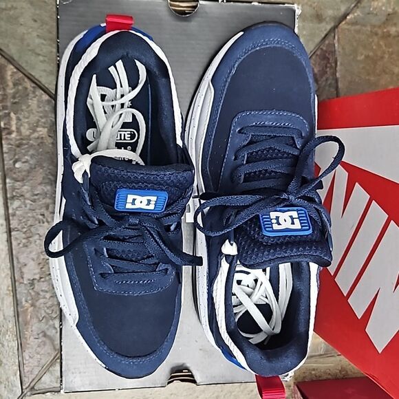 DC SHOE CO. VANDIUM SE MENS NAVY SNEAKER size 6 USA new in box - Picture 6 of 16